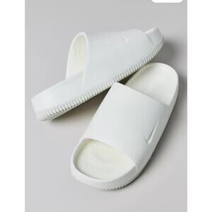 Nike Women’s Calm Slide Sandal - White, Sail  - Size 9 , Slip on with Box